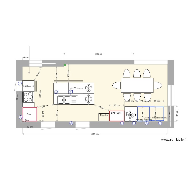 Cuisine pontivy3. Plan de 0 pièce et 0 m2