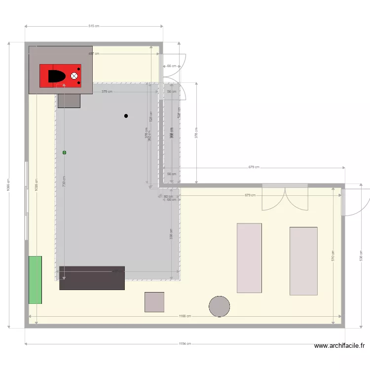 Chaufferie. Plan de 