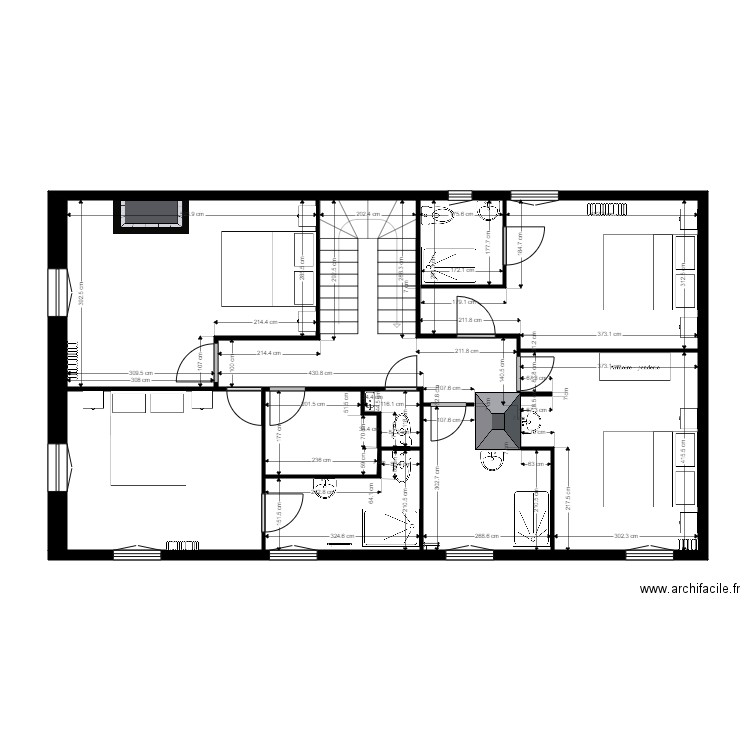 etage castets1. Plan de 0 pièce et 0 m2