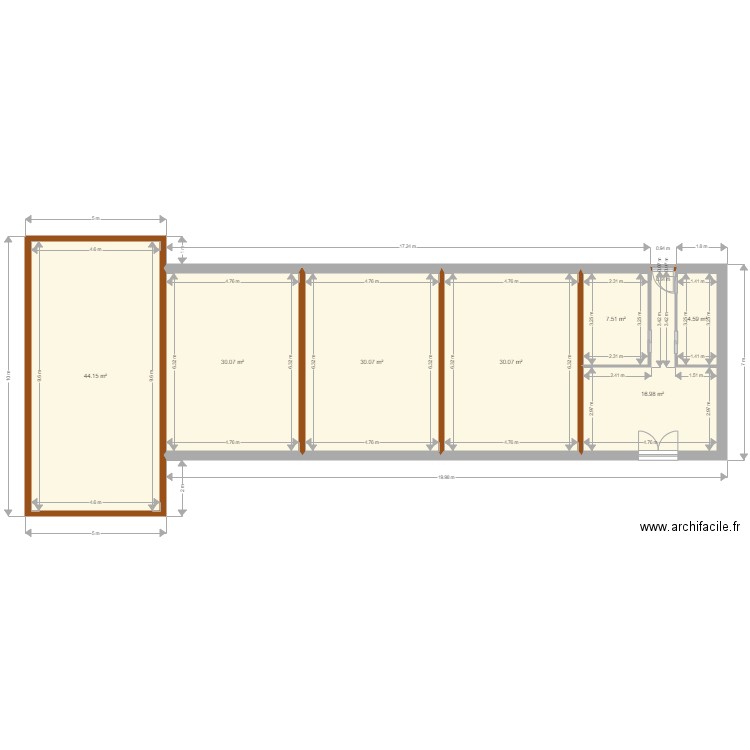 Plan RDC sud. Plan de 0 pièce et 0 m2