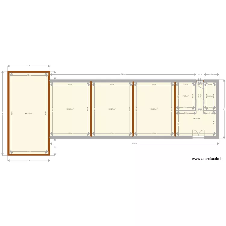 Plan RDC sud. Plan de 