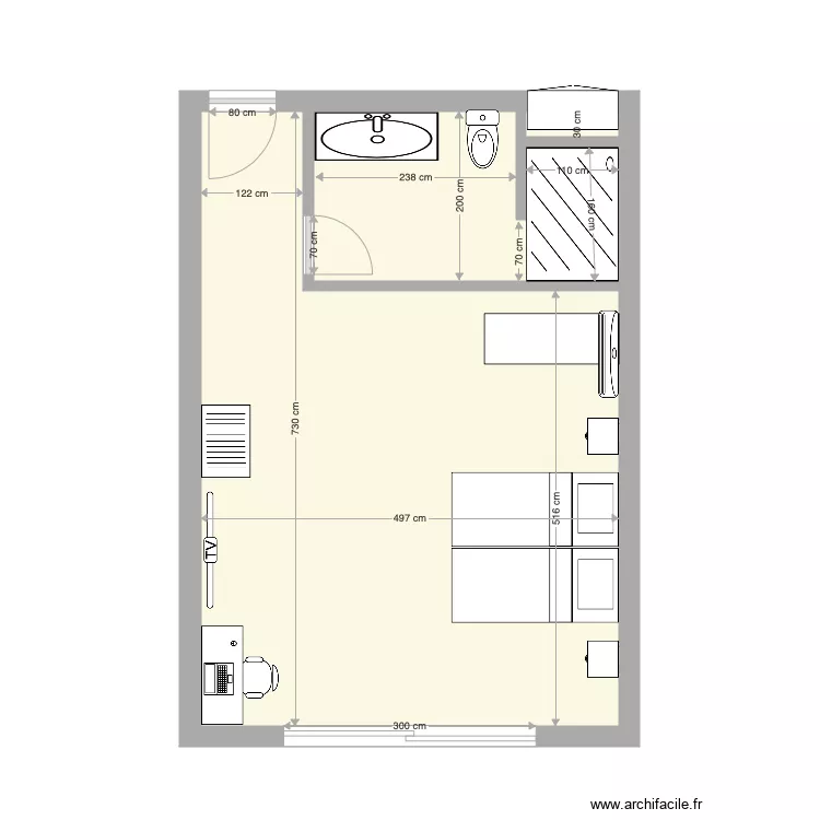 chambre D fa&ccedil;ade Etage 2 3. Plan de 