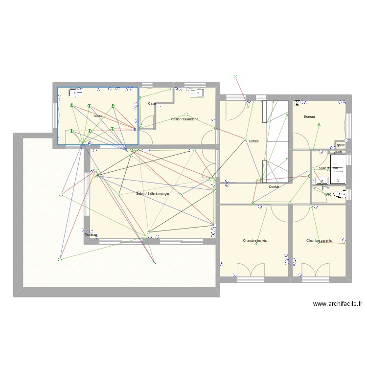 Colonel Noel - sans meuble. Plan de 24 pièces et 249 m2