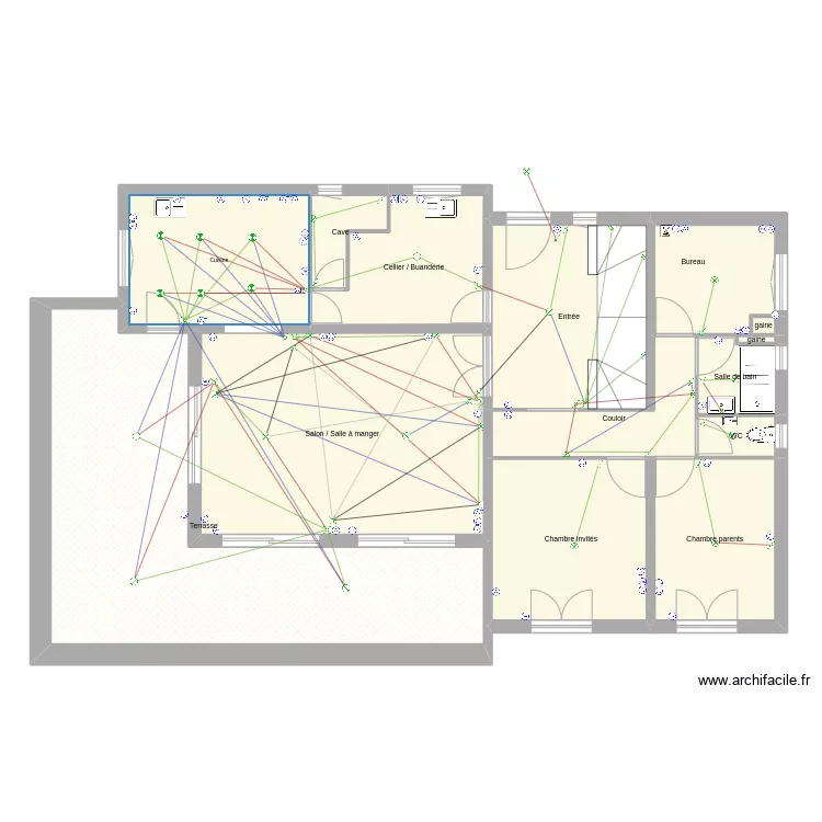 Colonel Noel - sans meuble. Plan de 
