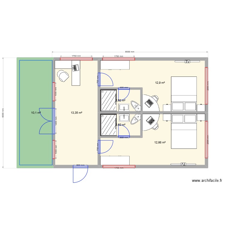 гостишка пазл. Plan de 0 pièce et 0 m2