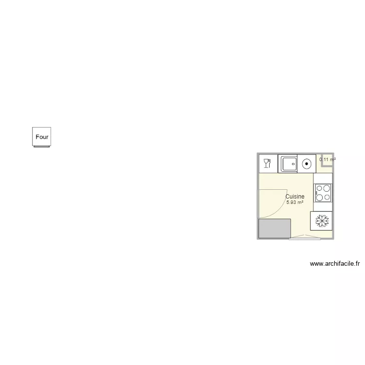 Cuisine Tounis. Plan de 