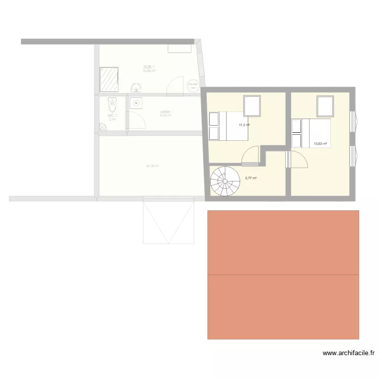 mon projet r&eacute;novation 01. Plan de 