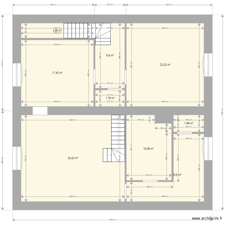 dartois. Plan de 0 pièce et 0 m2