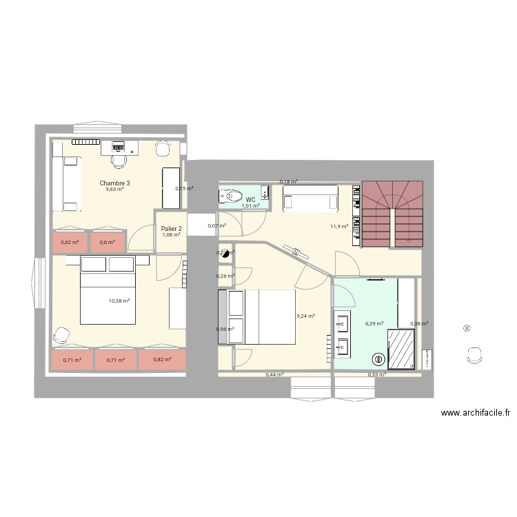 Etage 5 juin 2021. Plan de 0 pièce et 0 m2