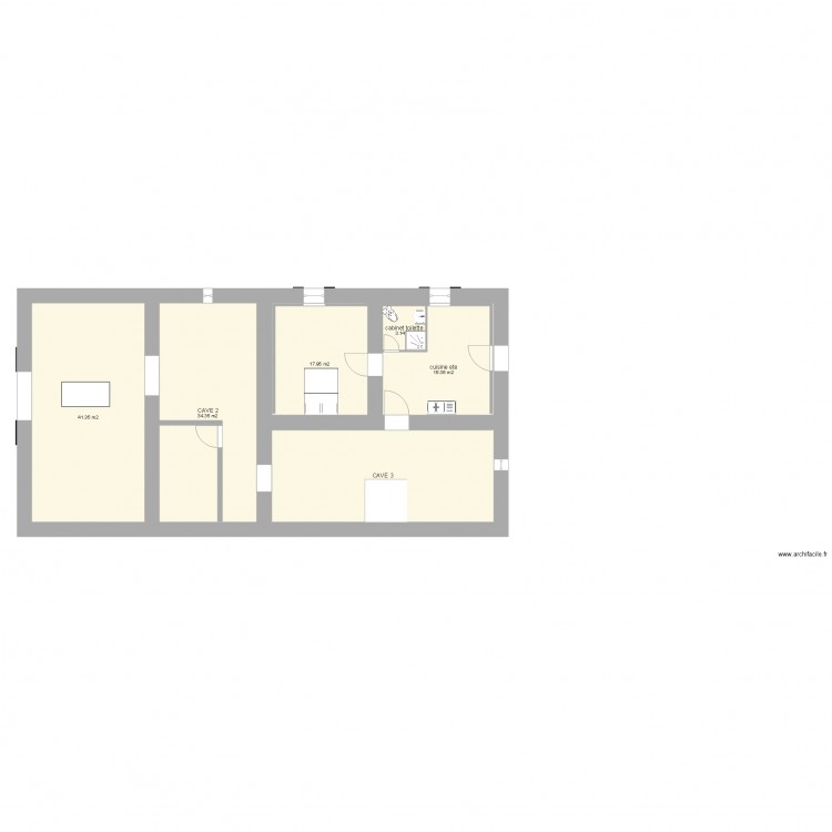 MAISON JC SOUS SOL PREVU. Plan de 0 pièce et 0 m2