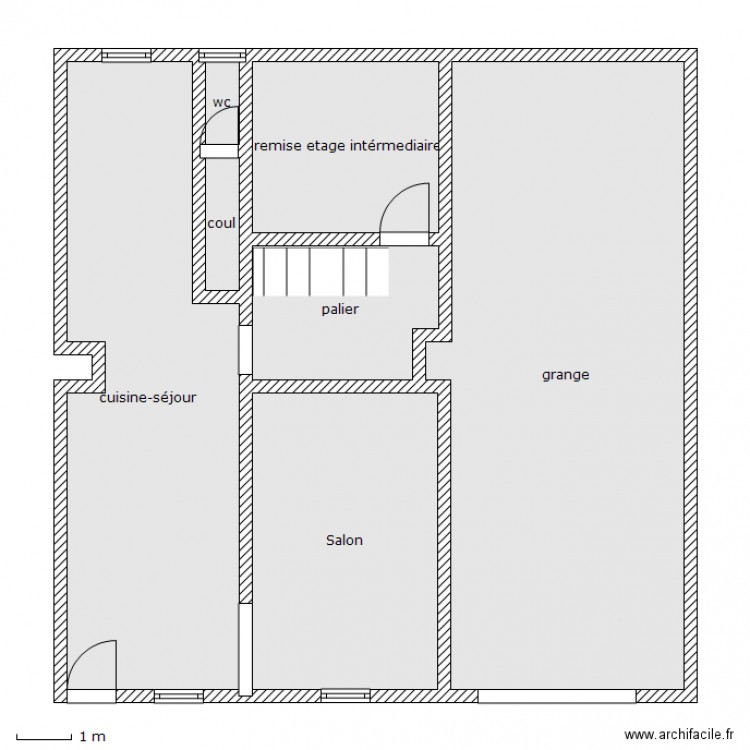 rdc cesarini. Plan de 0 pièce et 0 m2