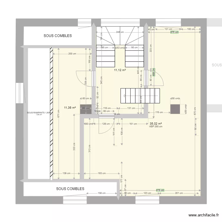 SILBERRUNZ EXISTANT. Plan de 