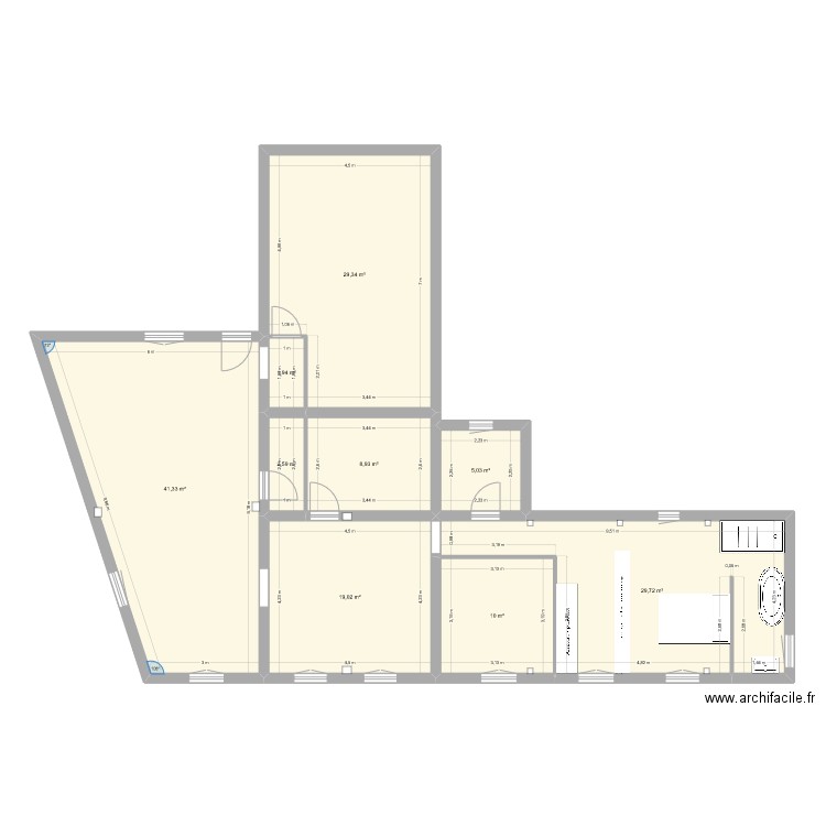 V2 Projet St Maclou. Plan de 0 pièce et 0 m2