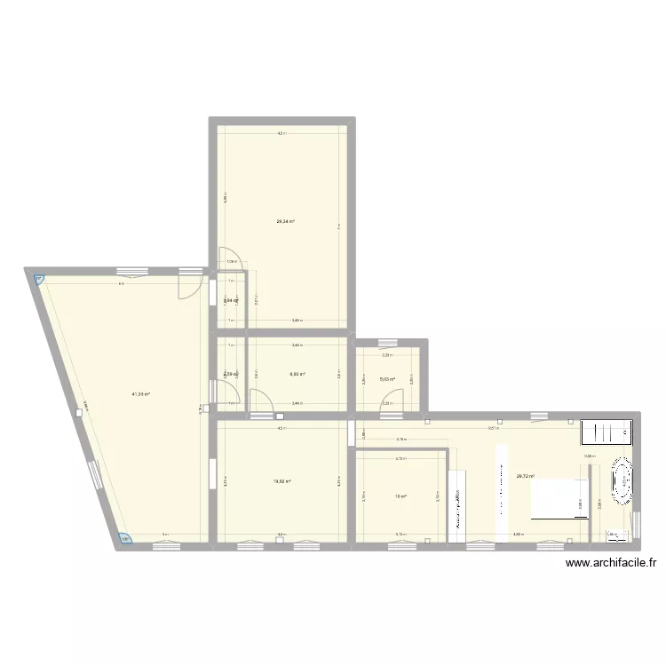 V2 Projet St Maclou. Plan de 