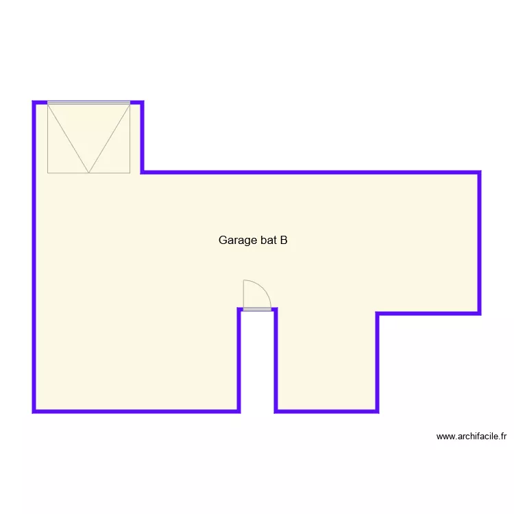 GARAGE EROS BAT B. Plan de 