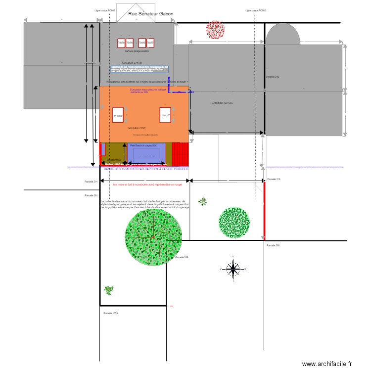 Vichy plan pour permis de construire PCMI2 CHAMBRE HOTE version 2. Plan de 0 pièce et 0 m2