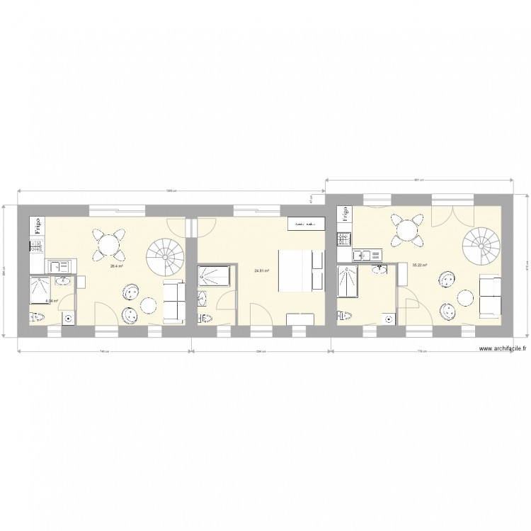 Guimaec Dependance RDC Layout. Plan de 0 pièce et 0 m2