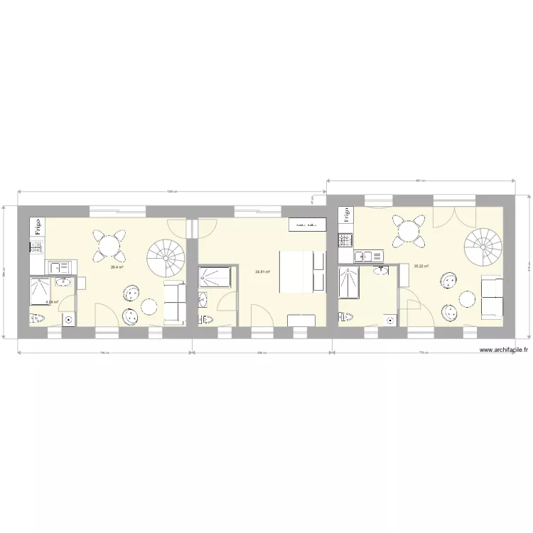 Guimaec Dependance RDC Layout. Plan de 