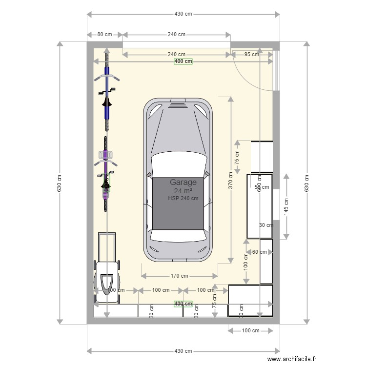 Garage CLIO 24m. Plan de 0 pièce et 0 m2