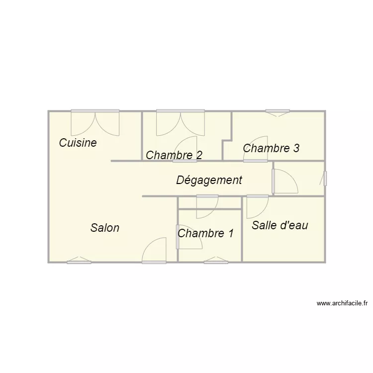 Croquis SCI LA PROVENCALE. Plan de 