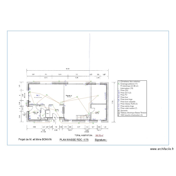 BONVIN RDC. Plan de 0 pièce et 0 m2