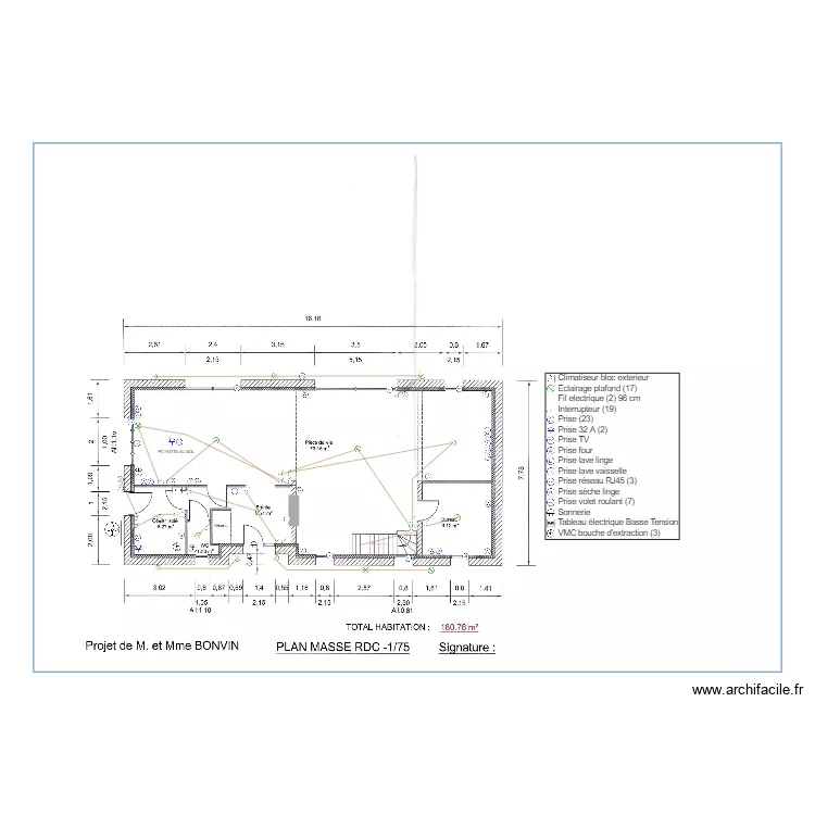 BONVIN RDC. Plan de 