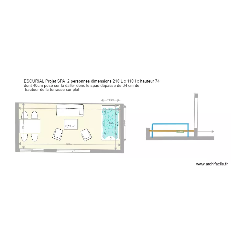 spa terrasse escurial. Plan de 