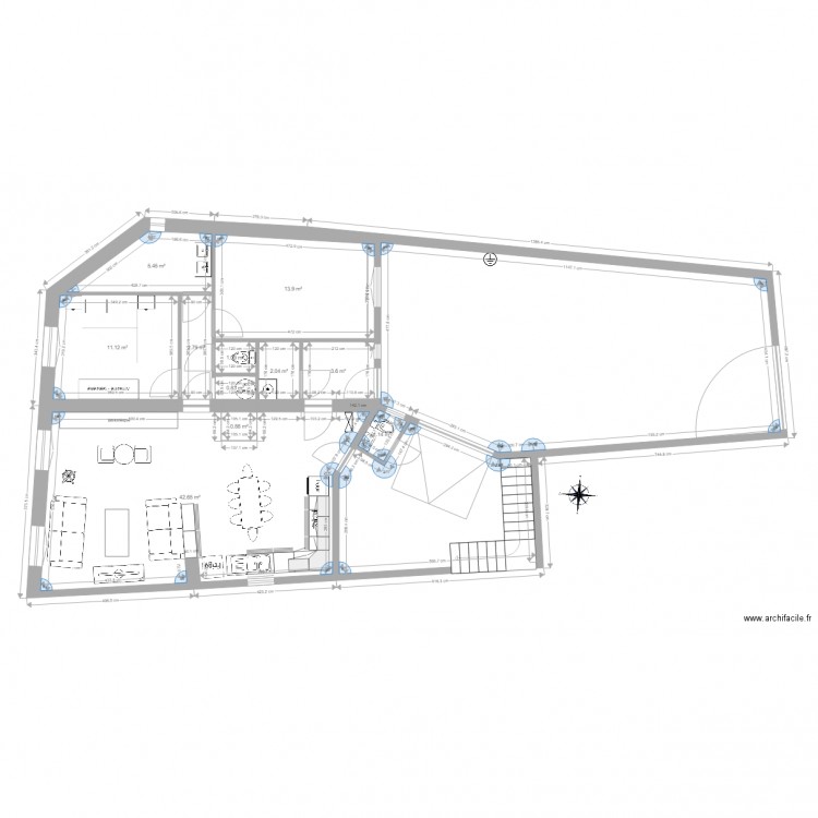 2ch grande cuis ouverte . Plan de 0 pièce et 0 m2