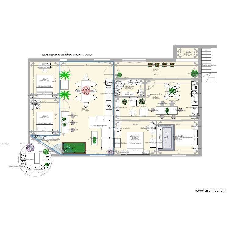 Chantier Magnoni 3 Etage Médiéval provins. Plan de 0 pièce et 0 m2