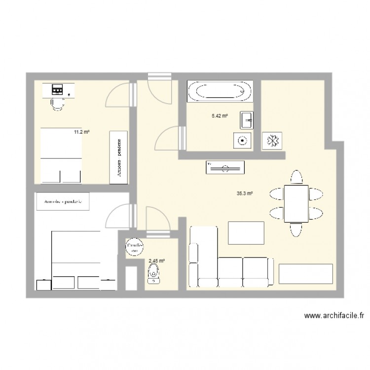 appartement geo 2. Plan de 0 pièce et 0 m2