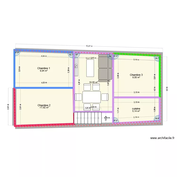 beaugency 4. Plan de 5 Pièces et 45 m² beaugency 4. Plan de 5 Pièces et 45 m²