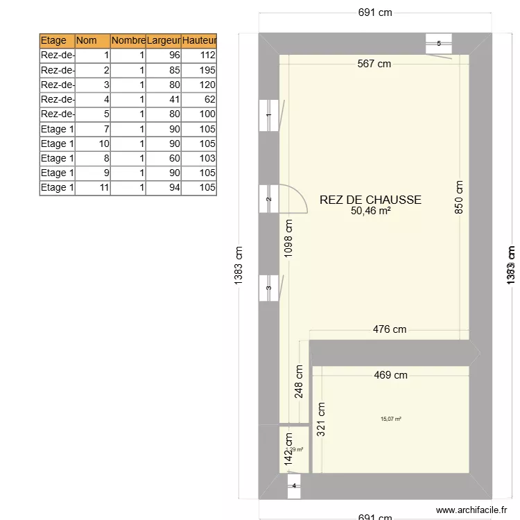 Lo Bono. Plan de 4 et 138 m² Lo Bono. Plan de 4 et 138 m²