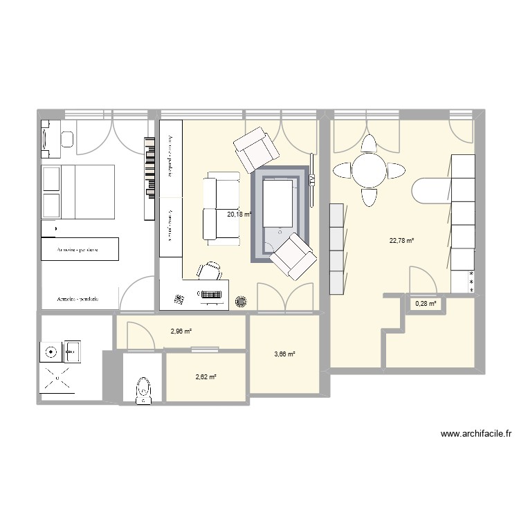 Plan Appartement aménagement Maman. Plan de 0 pièce et 0 m2 Plan Appartement aménagement Maman. Plan de 0 pièce et 0 m2