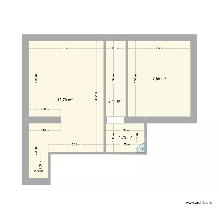 etage. Plan de 4 et 26 m² etage. Plan de 4 et 26 m²