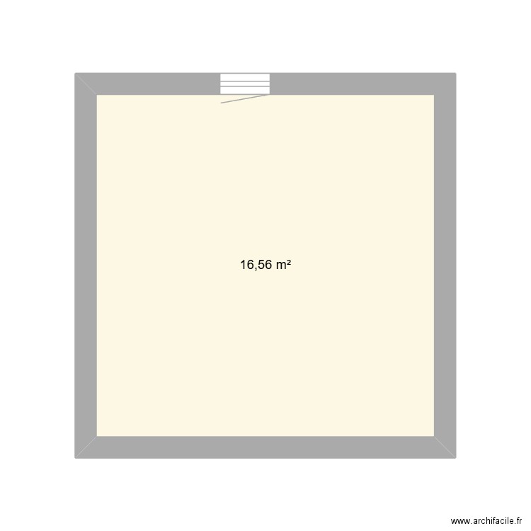 Cottens 1. Plan de 1 pièce et 17 m2