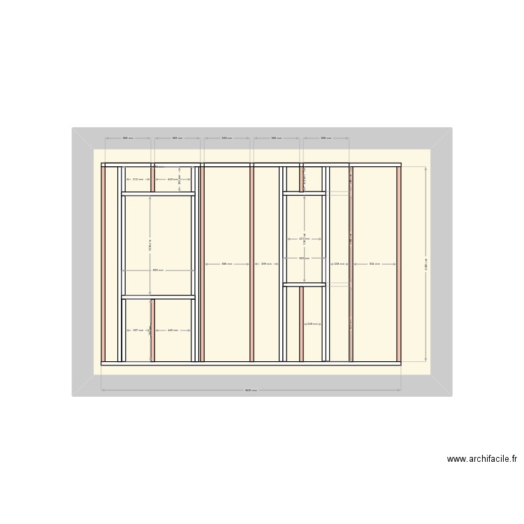 Section3. Plan de 1 pièce et 11 m2