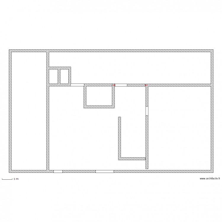 PLAN AVANT TRAVAUX. Plan de 0 pièce et 0 m2