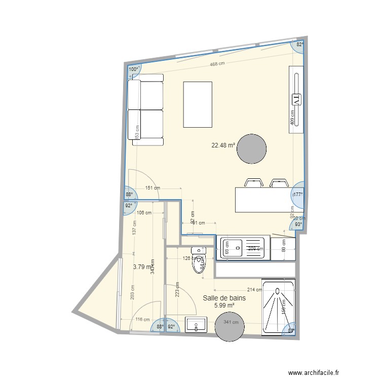 73 la Canebière  After. Plan de 0 pièce et 0 m2