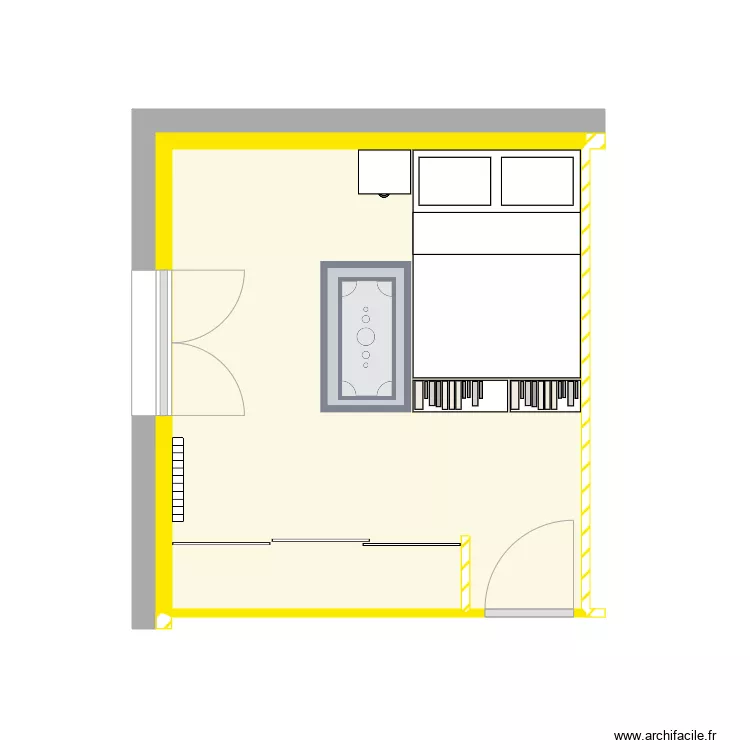 chambre rudy. Plan de 