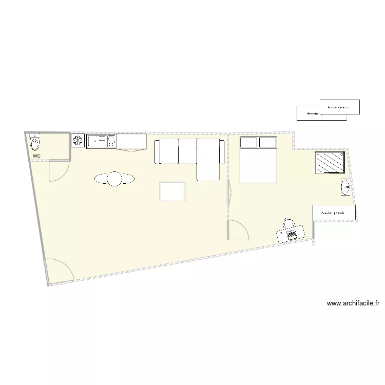 CREATION APT CLUNY . Plan de 