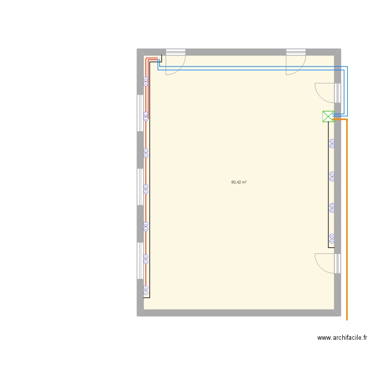 Plan salle de classe chef d'œuvre. Plan de 0 pièce et 0 m2