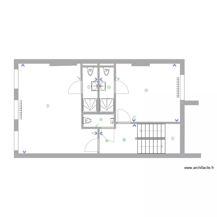 asty 2em &eacute;tage appartement 2 1'. Plan de 