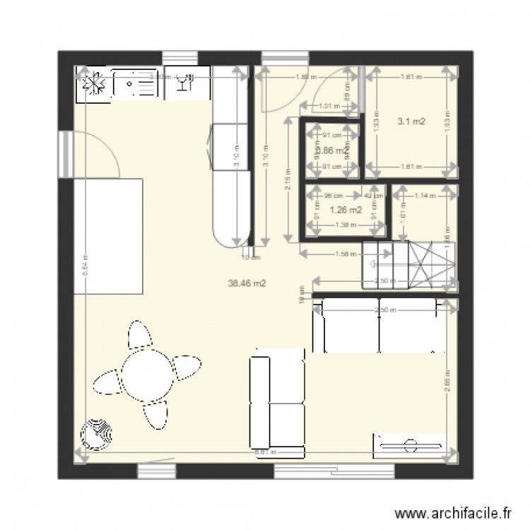 plan futur rdc. Plan de 0 pièce et 0 m2