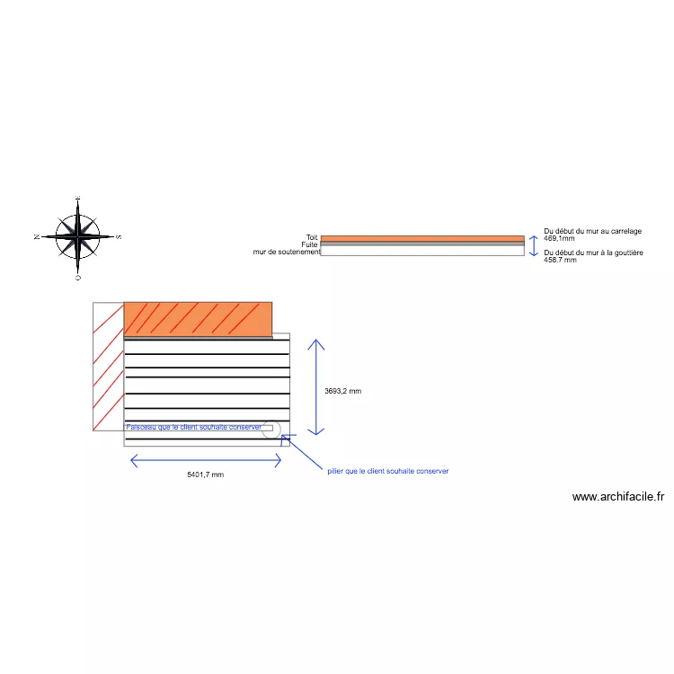 Pergola Ilidio Silva. Plan de 