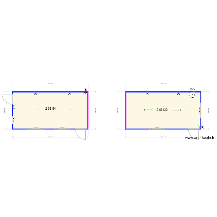 Inovyn réfectoire avec évier. Plan de 2 pièces et 34 m2