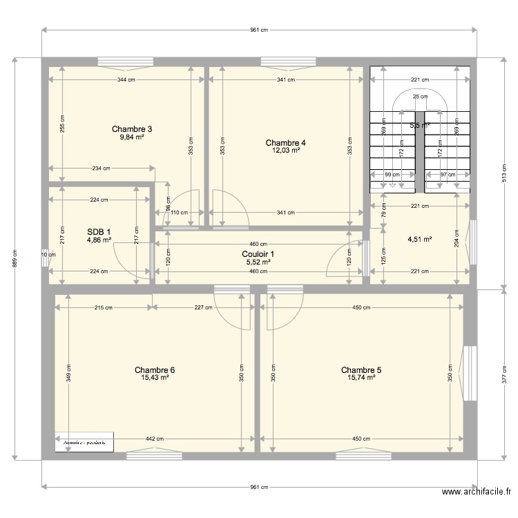 Projet Immeuble. Plan de 0 pièce et 0 m2