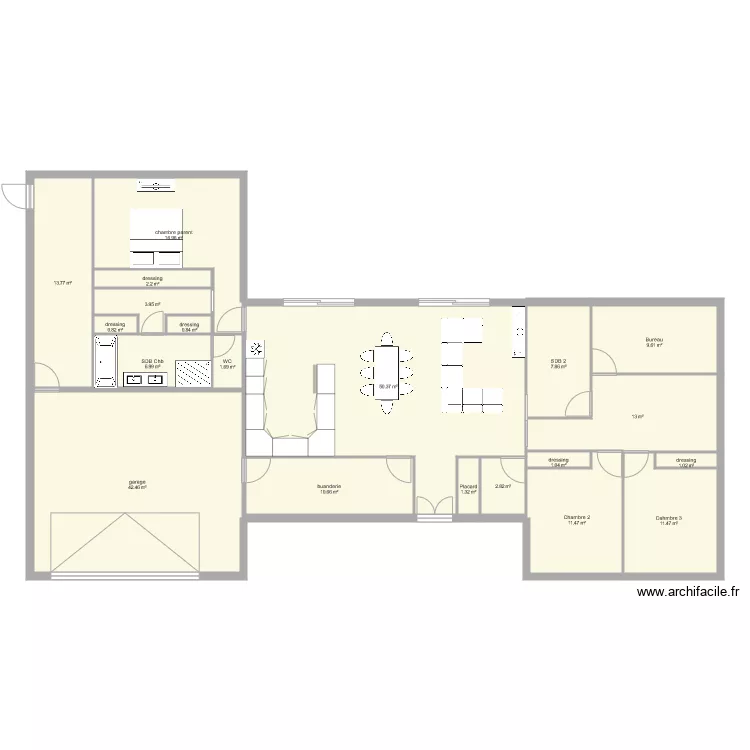 Maison id&eacute;al 2024. Plan de 