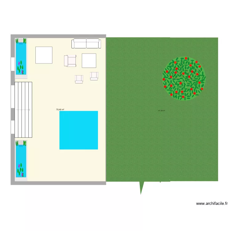 PROJET TERRASSE PLEIN PIEDS. Plan de PROJET TERRASSE PLEIN PIEDS. Plan de