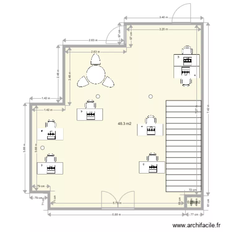 AGENCE GUY HOQUET. Plan de 