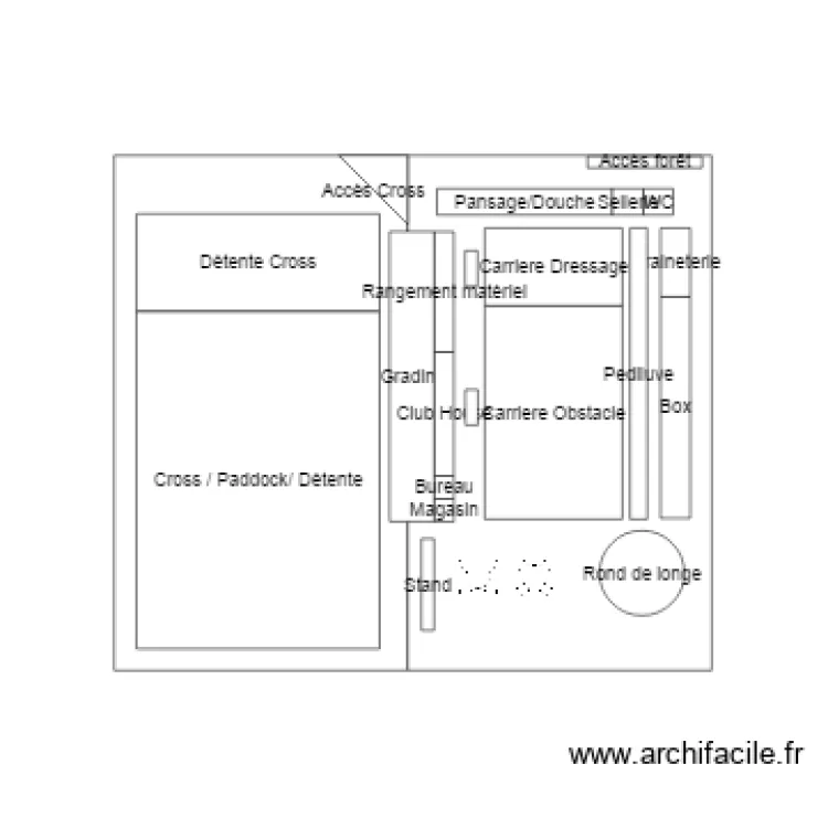 Centre equestre fichous. Plan de Centre equestre fichous. Plan de